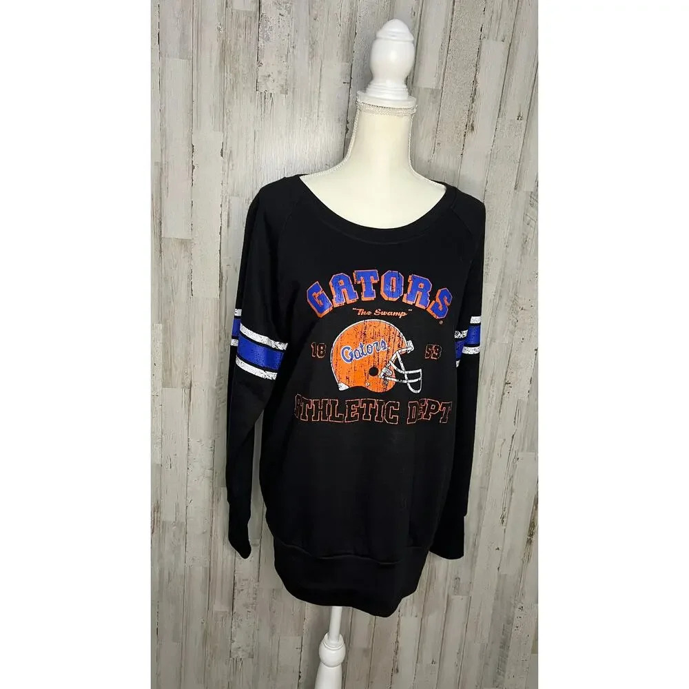 Women's Large University of Florida‎ Gators Black Pullover Sweatshirt